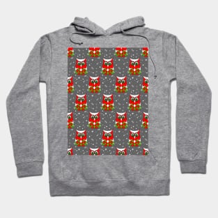 CHRISTMAS Owl Pattern Hoodie